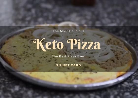 An amazing low carb keto and glutenfree pizza that you can m
