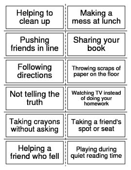 Good Citizen Sort. This is a great activity when introducing