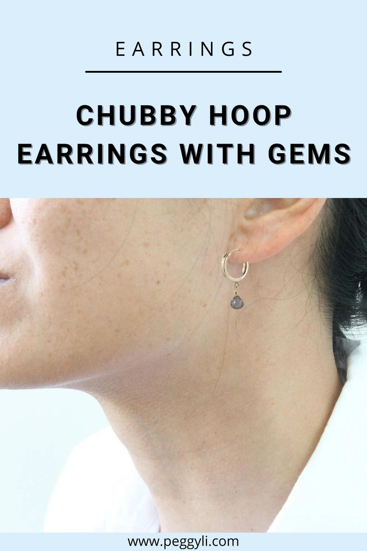Loving these chubbier huggie hoop earrings that are paired w