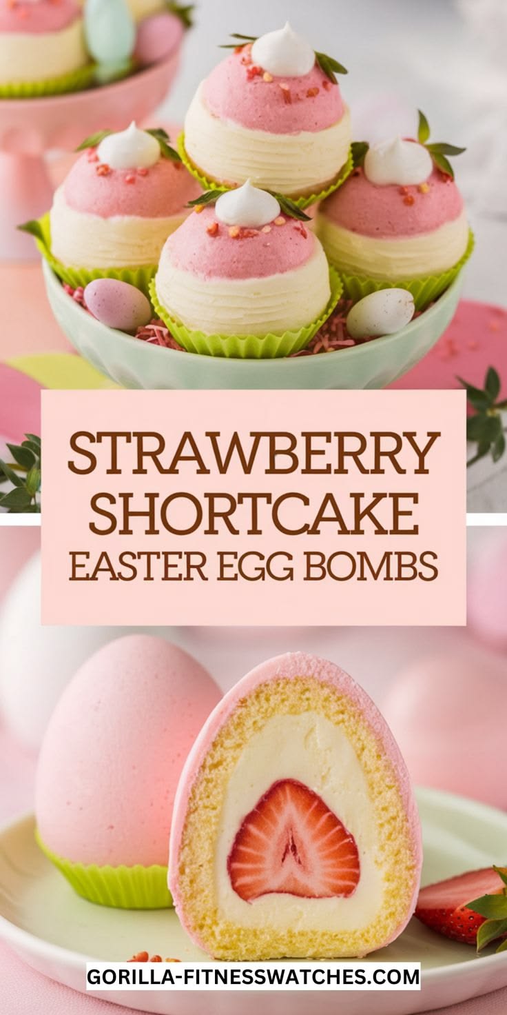 These Strawberry Shortcake Easter Egg Bombs are a fun, bite-