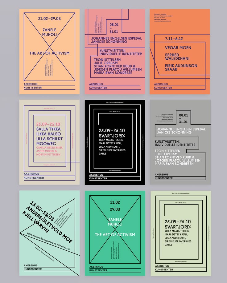 New exhibition material for Akershus Kunstsenter(AKS) - a co