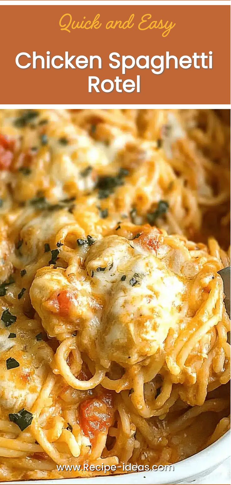 chicken spaghetti rotel is the ultimate comfort meal that co