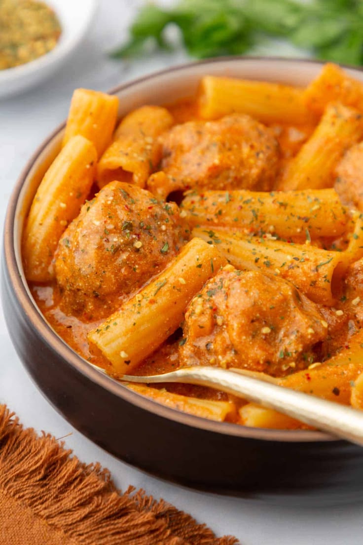 Trader Joe's Rigatoni Meatball Soup