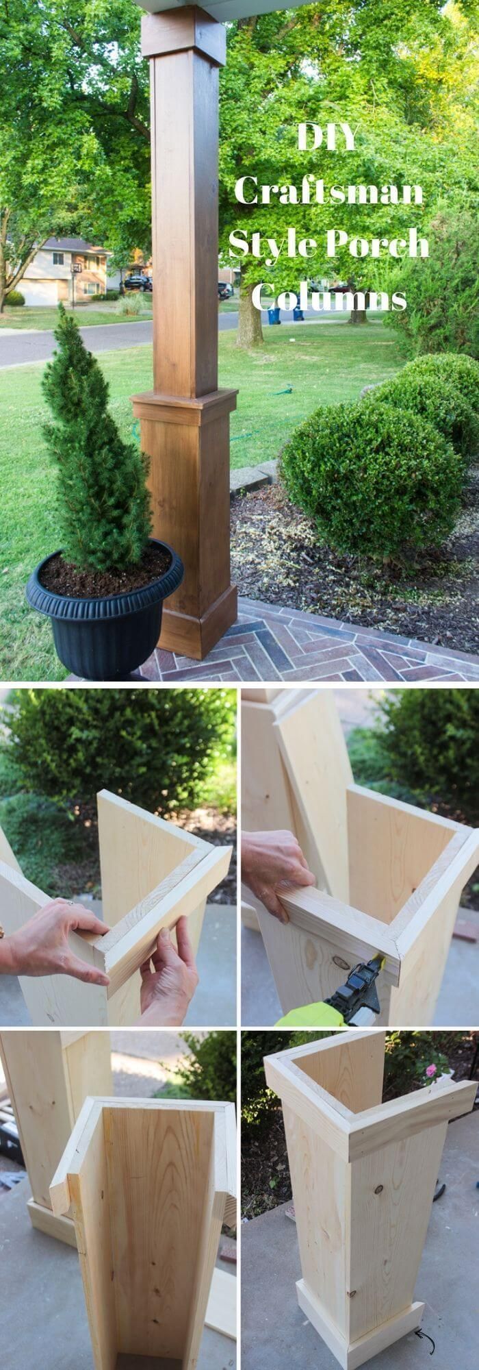 DIY Craftsman Style Porch Columns | Awesome DIY Outdoor Proj