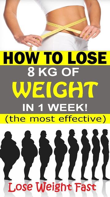 How To Lose 8 Kilograms In 1 Week