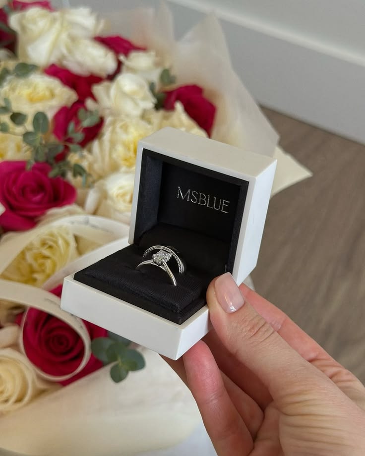 A little box, a beautiful promise.
The beginning of forever 
