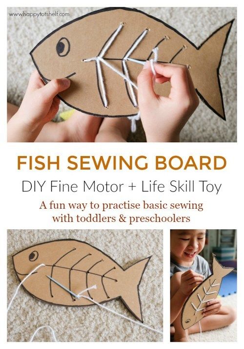 Fish sewing board