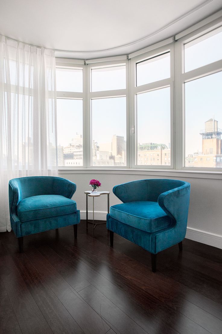 blue velvet chairs