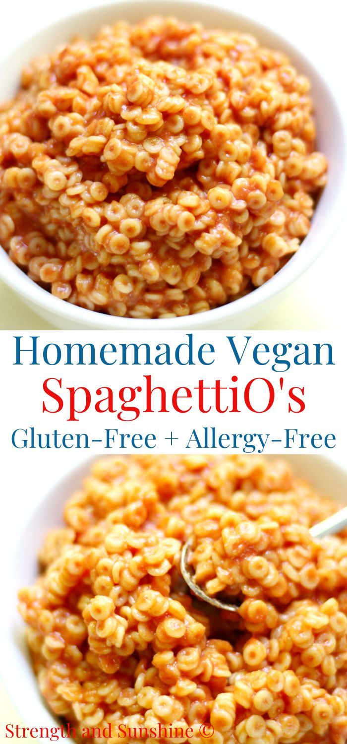 Homemade SpaghettiO’s that are completely allergy-free, glut