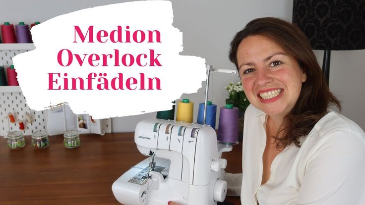 Medion Overlock einfädeln ❤️ Schritt für Schritt 18030(auch 
