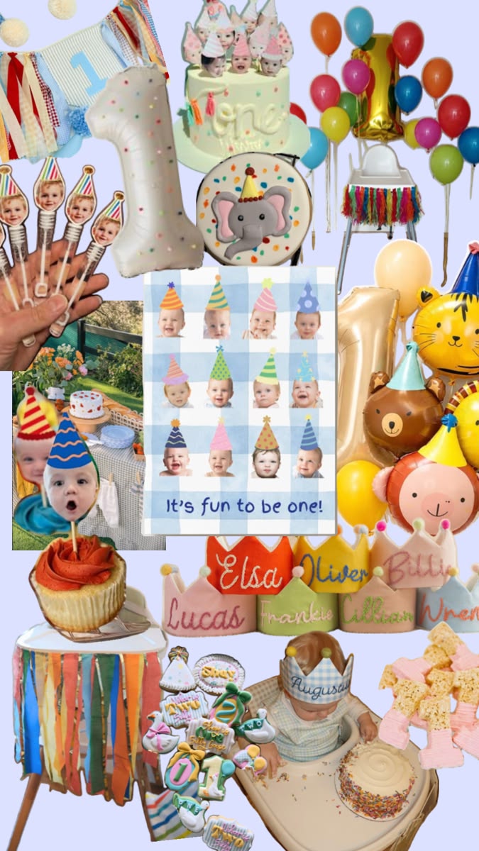 Digital birthday invite for a first birthday party!