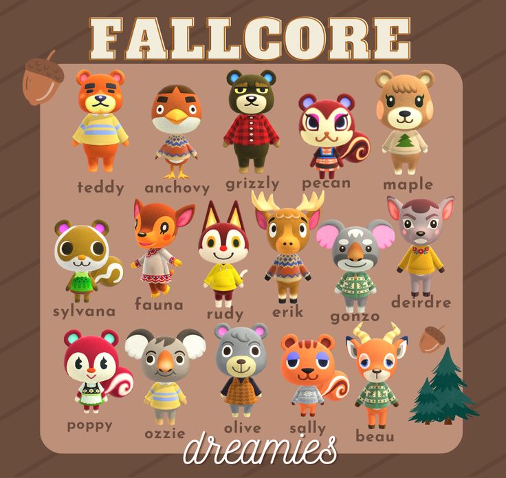 Best villager picks for a fallcore/forestcore island 🤎