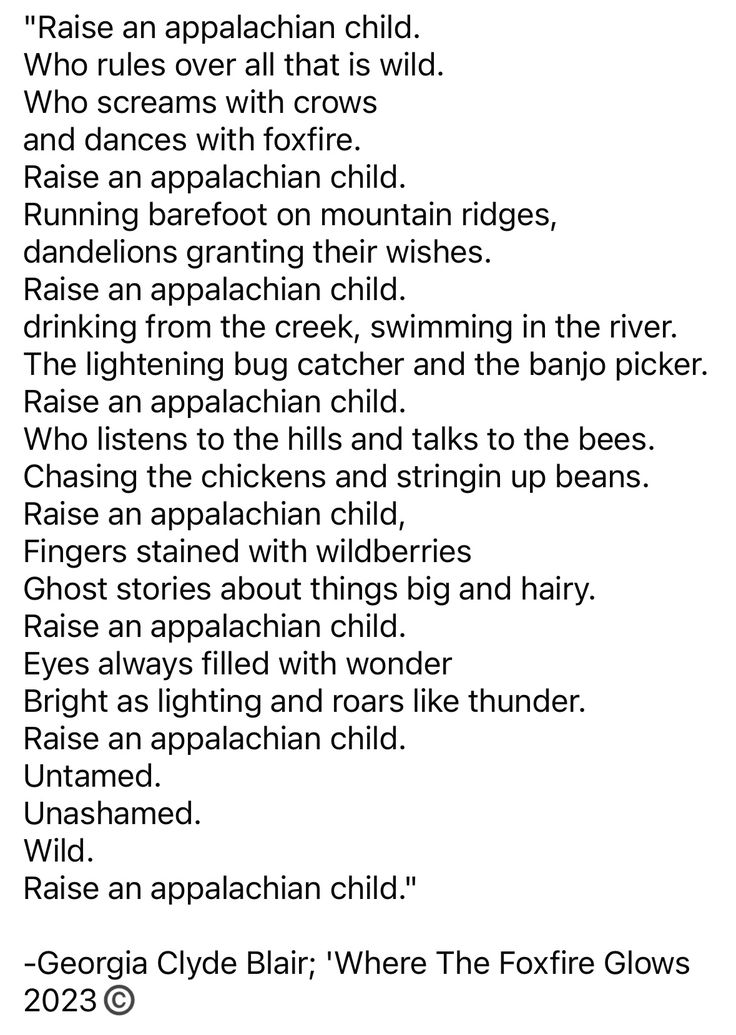 Appalachian || Kentucky || Eastern ky || children || raising