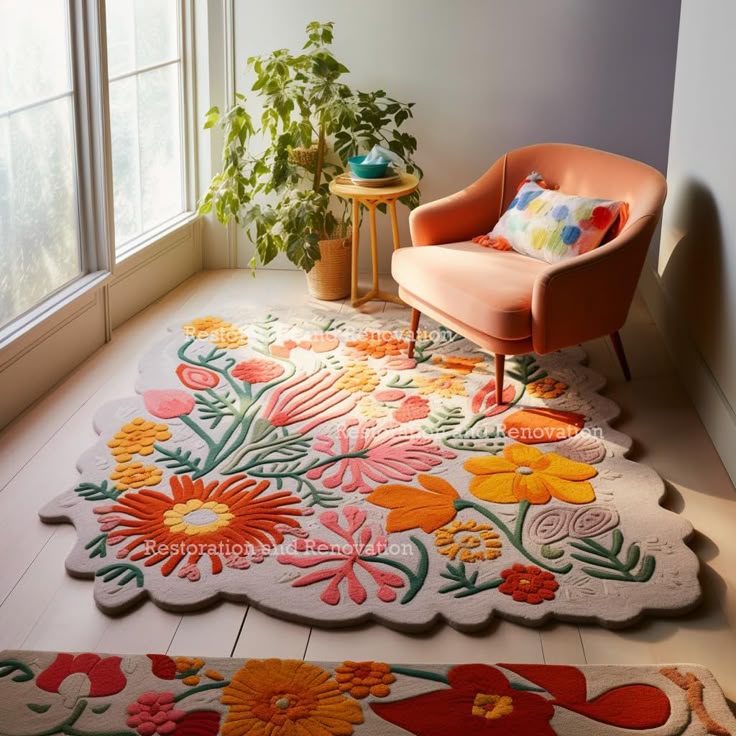 PRICES MAY VARY. 100% WOOL RUG: Our floral wool rugs are han