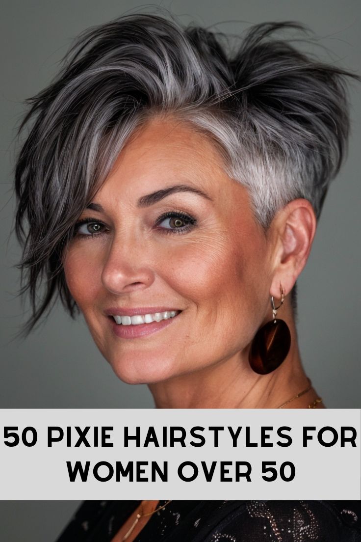 Pixie Hairstyles for Women Over 50 >> The polished angled pi