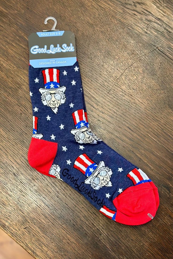 Cool Uncle Sam Socks - Women's*

*Matching ones available fo