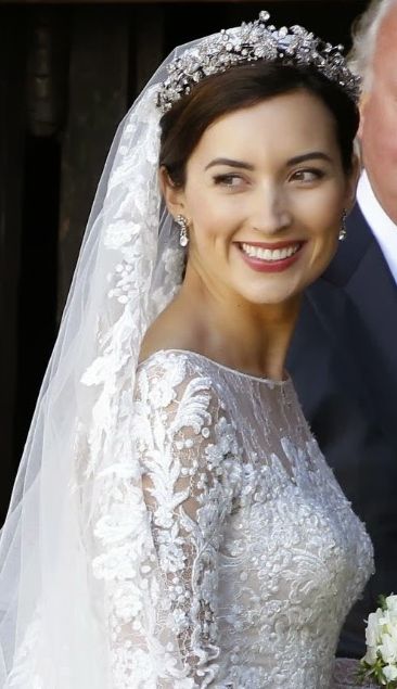 Princess Claire, wife of Prince Félix, wearing the Large Flo