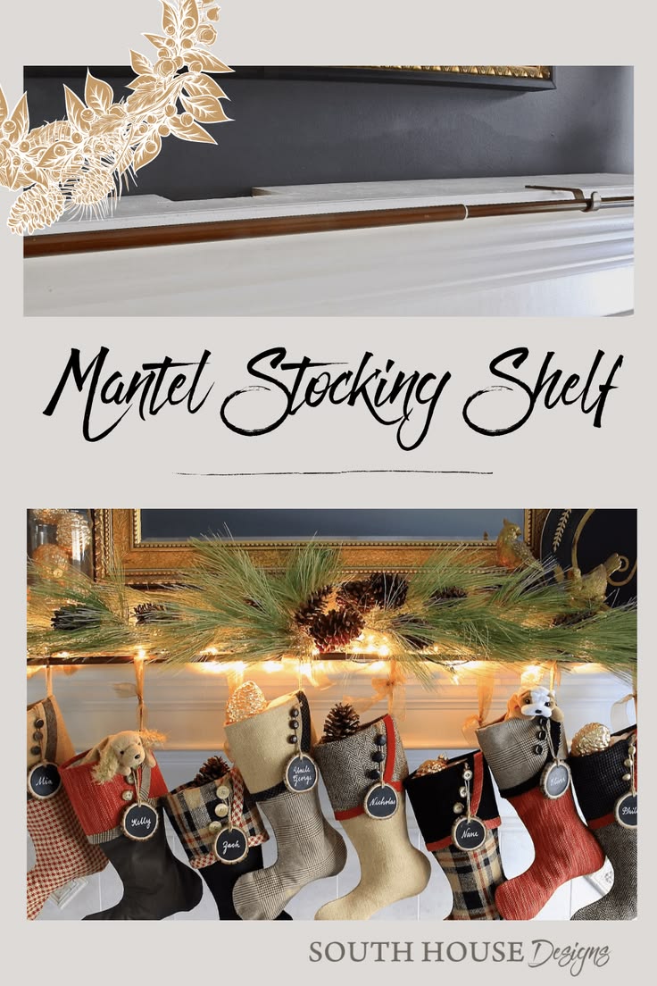 Replace the chorus line of indivdual stocking hangers with a