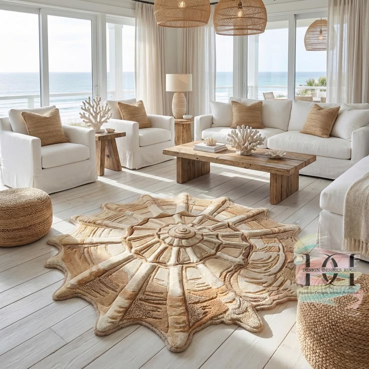 Bring the serenity of the shoreline into your home with this