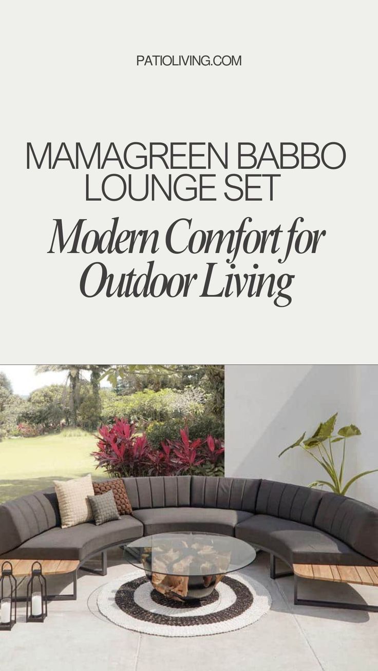 Design a sleek outdoor retreat with the Babbo Aluminum Patio