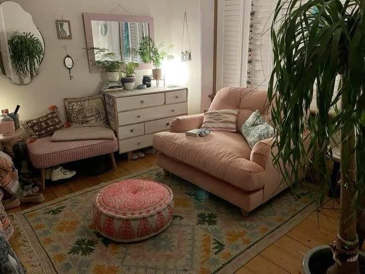 adella aes ◟  boho styled room