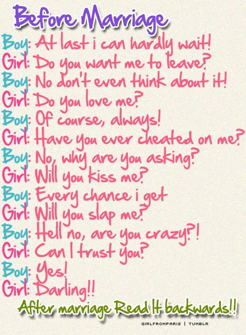 Difference Between Before Marriage and After Marriage - See 