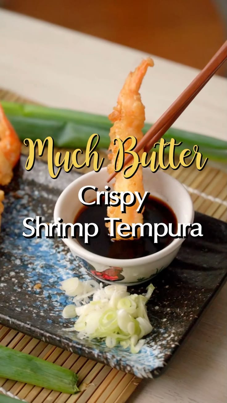 Crispy Shrimp Tempura is a Japanese dish of shrimp dipped in