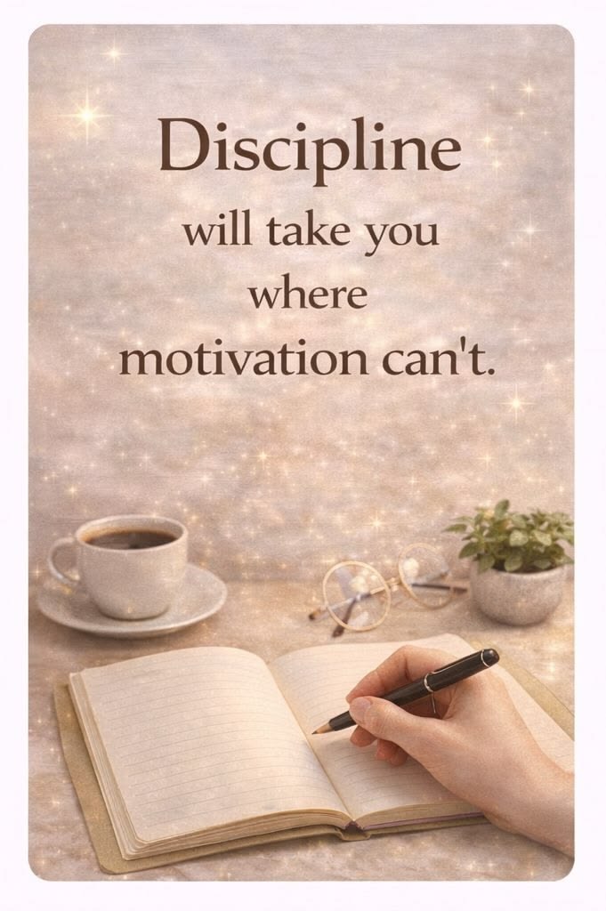 Motivation comes and goes, but discipline keeps you moving f