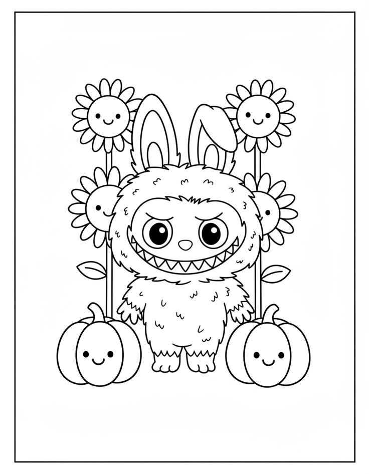 Get creative with Labubu coloring pages! 🎨 Download and prin