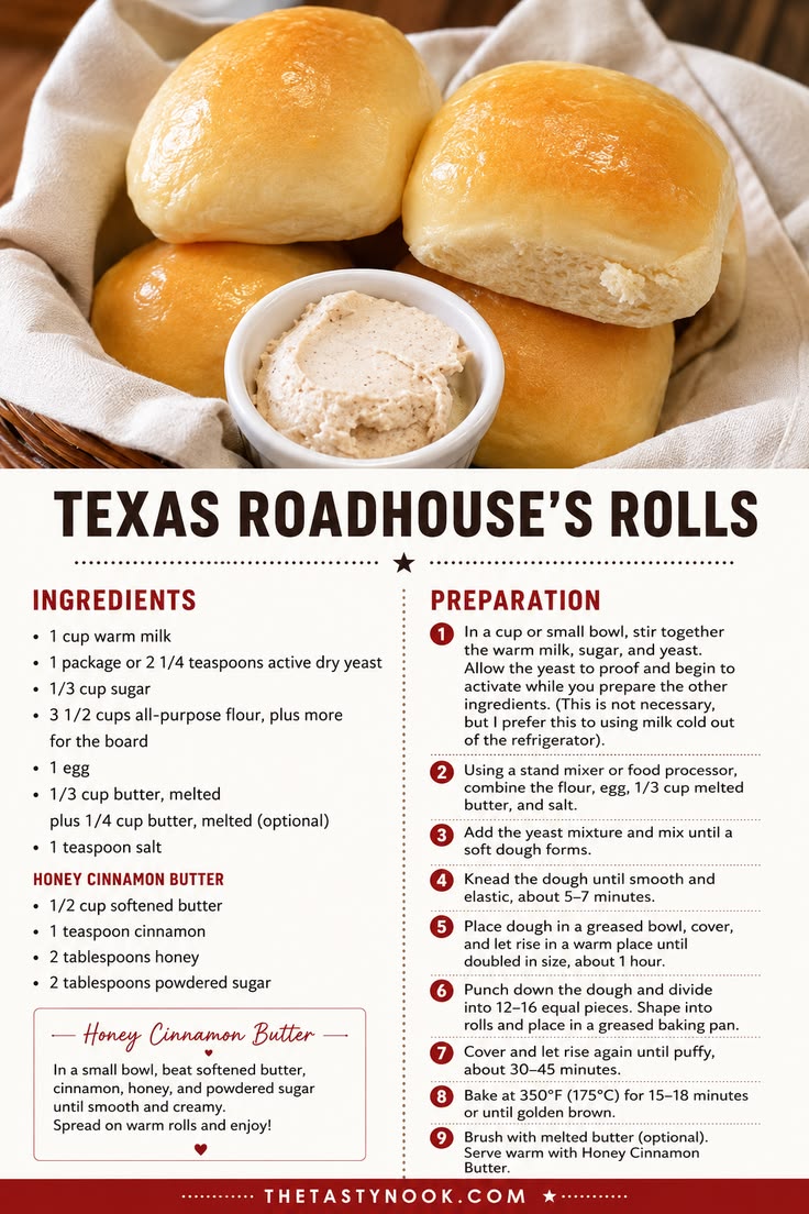 Make these soft and fluffy Texas Roadhouse rolls at home wit