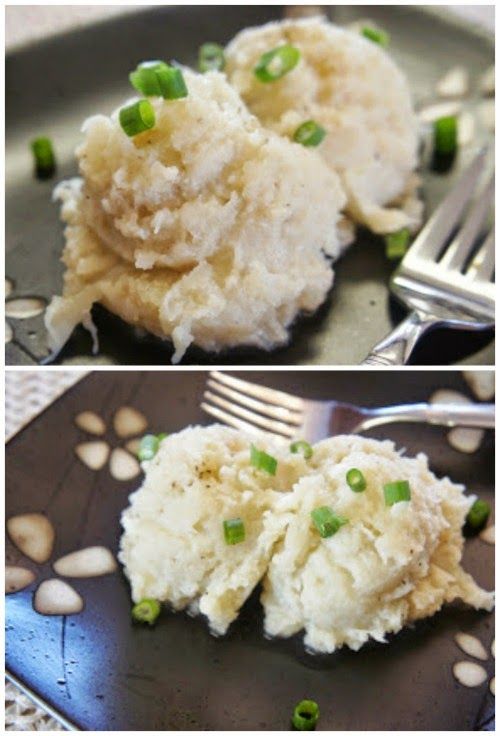 Slow Cooker Garlic Cauliflower Faux Mashed Potatoes from 365