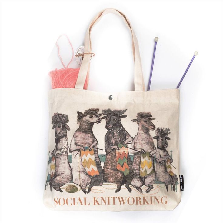Our Social Knitworking tote bag is the perfect gift for all 