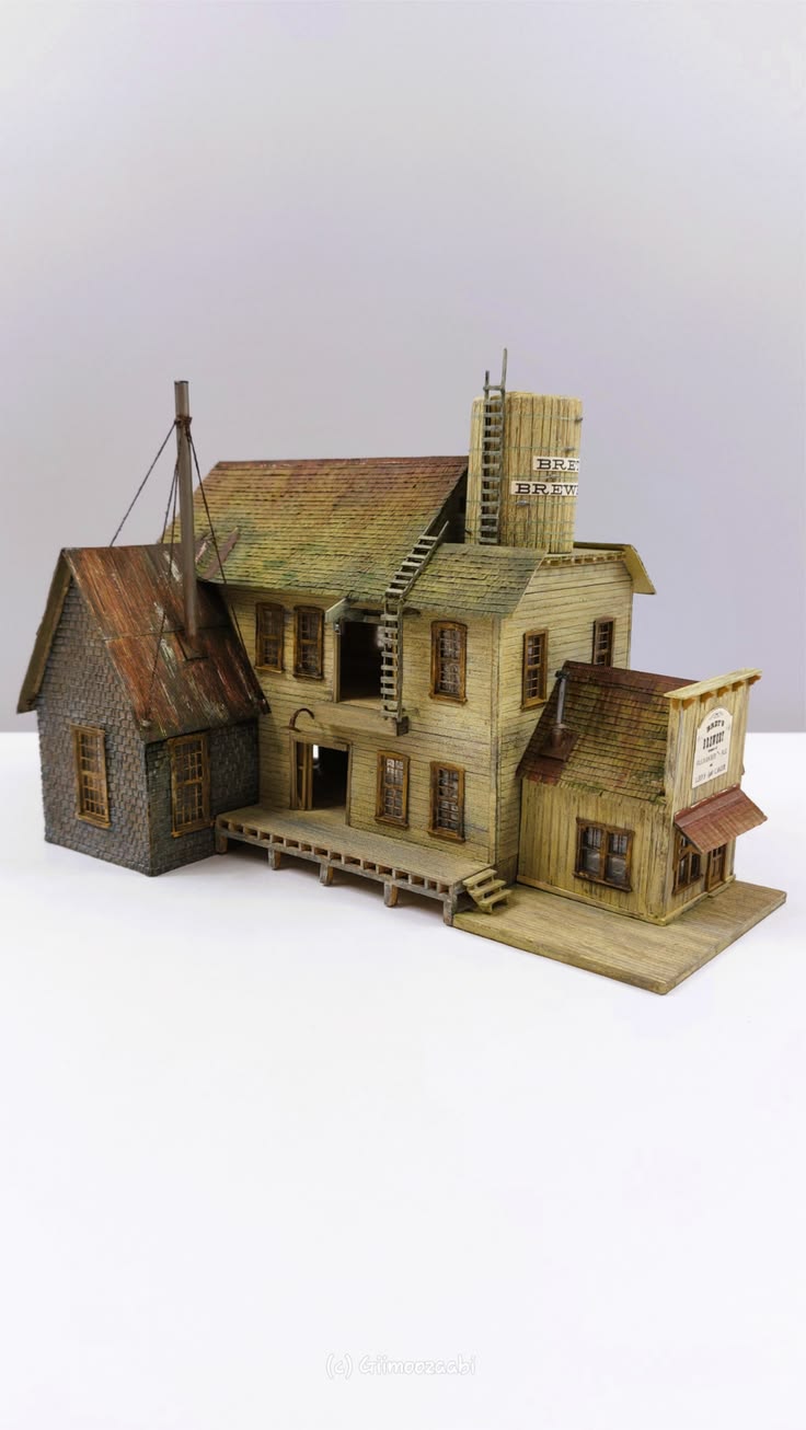 Building the vintage Campbell Scale Models "Bret's Brewery" 