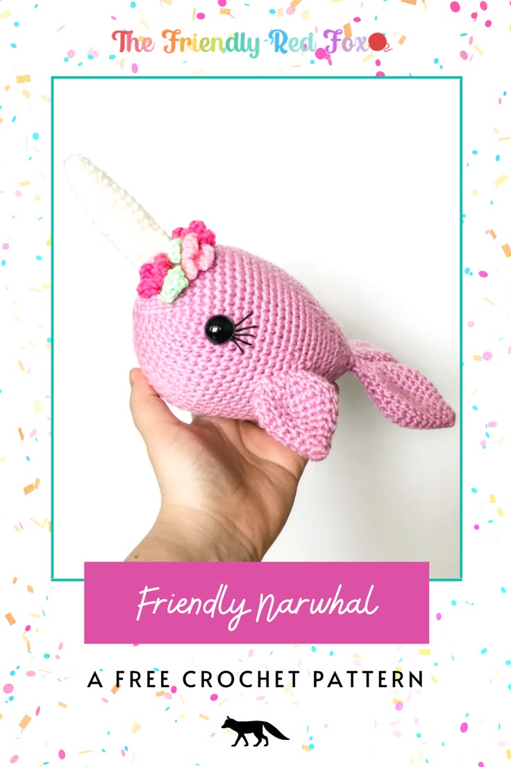 Check out this magical mystical beautiful Narwhal crochet pa