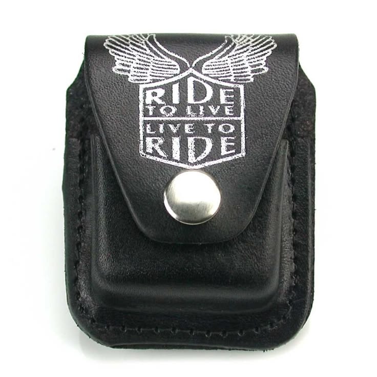 Ride in style with black leather cases crafted in the USA! P