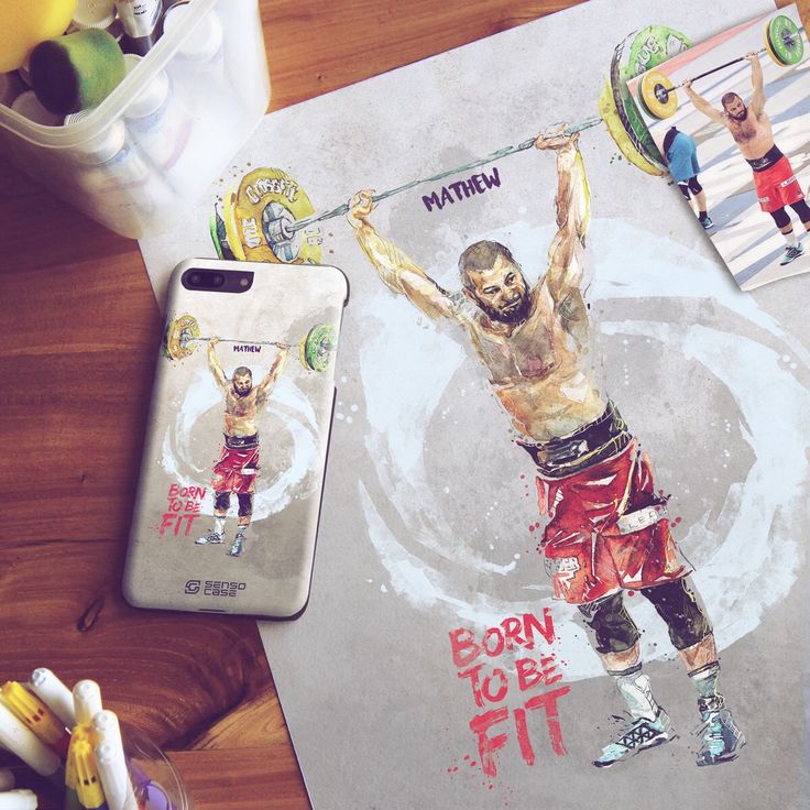 Designer inspirational Phone cases for crossfit enthusiasts 