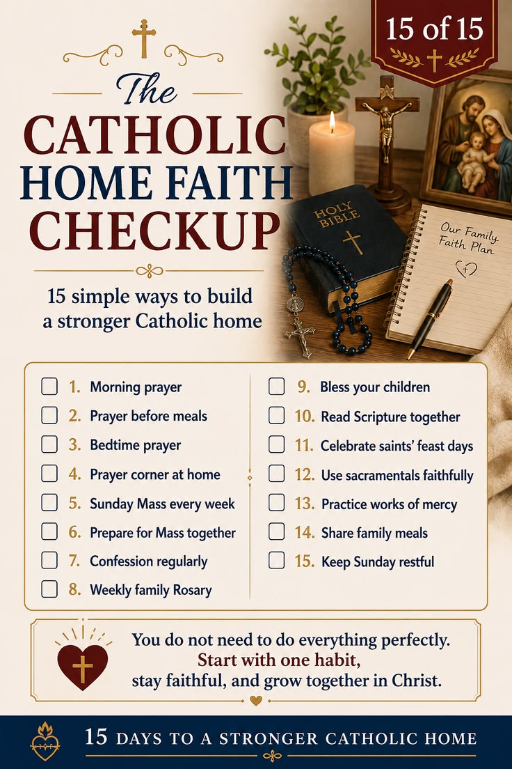 Use this Catholic home faith checkup to review your family p