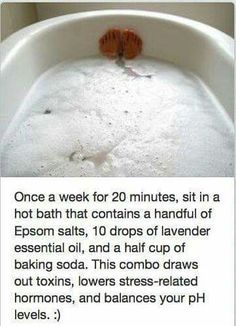 And makes the skin sooo soft. I add a half cup of baking sod