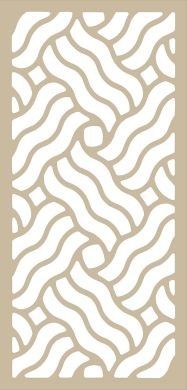 Panneaux bois décorative formes en vagues