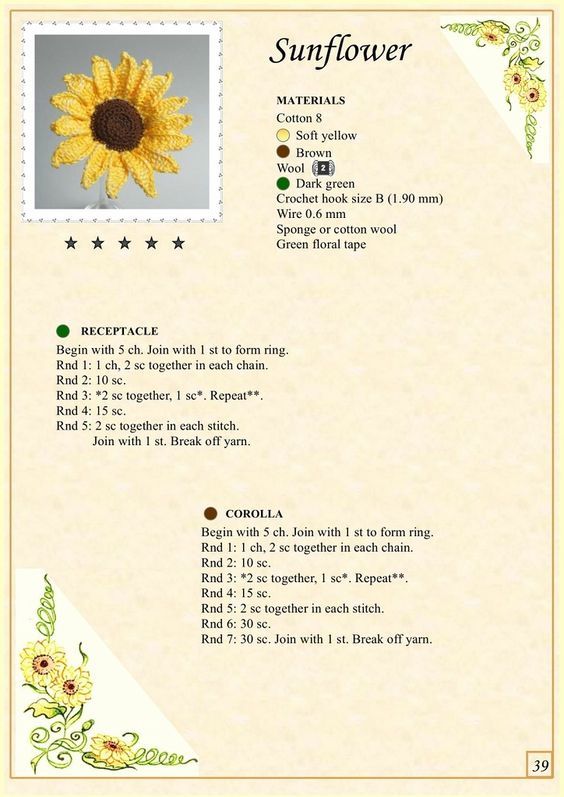 S39 The Book of crochet flowers