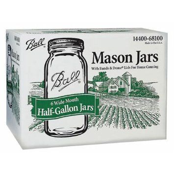 To use instead of vases  Amazon.com: Half Gallon Wide Mouth 