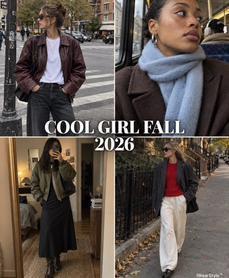 Cool girl fall outfits for 2026 🍂

Denim, suede, sporty laye