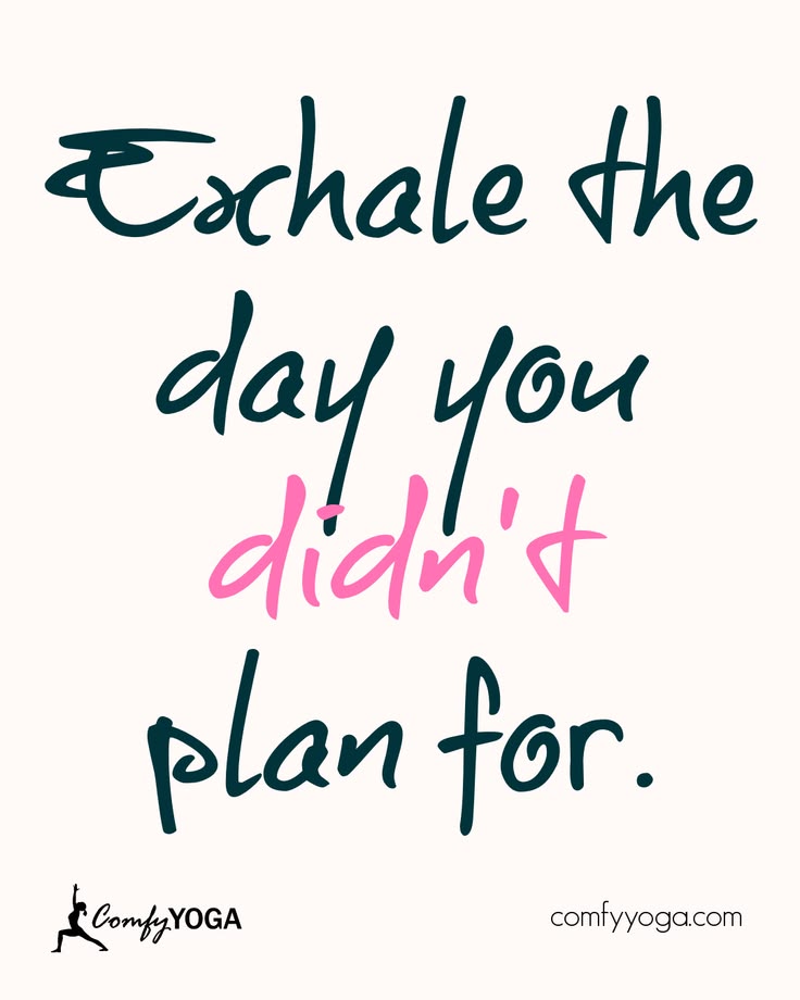 Some days unravel - let your breath be the thing that doesn'