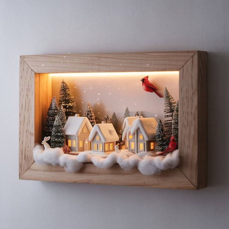 Add a touch of magic to your walls with DIY miniature holida