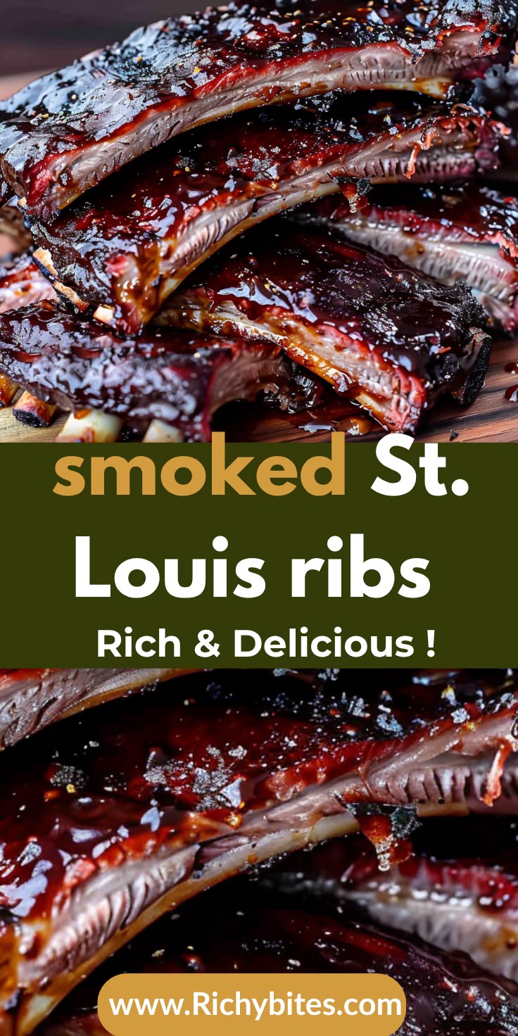 These tender Smoked St. Louis Ribs are slow-smoked to perfec