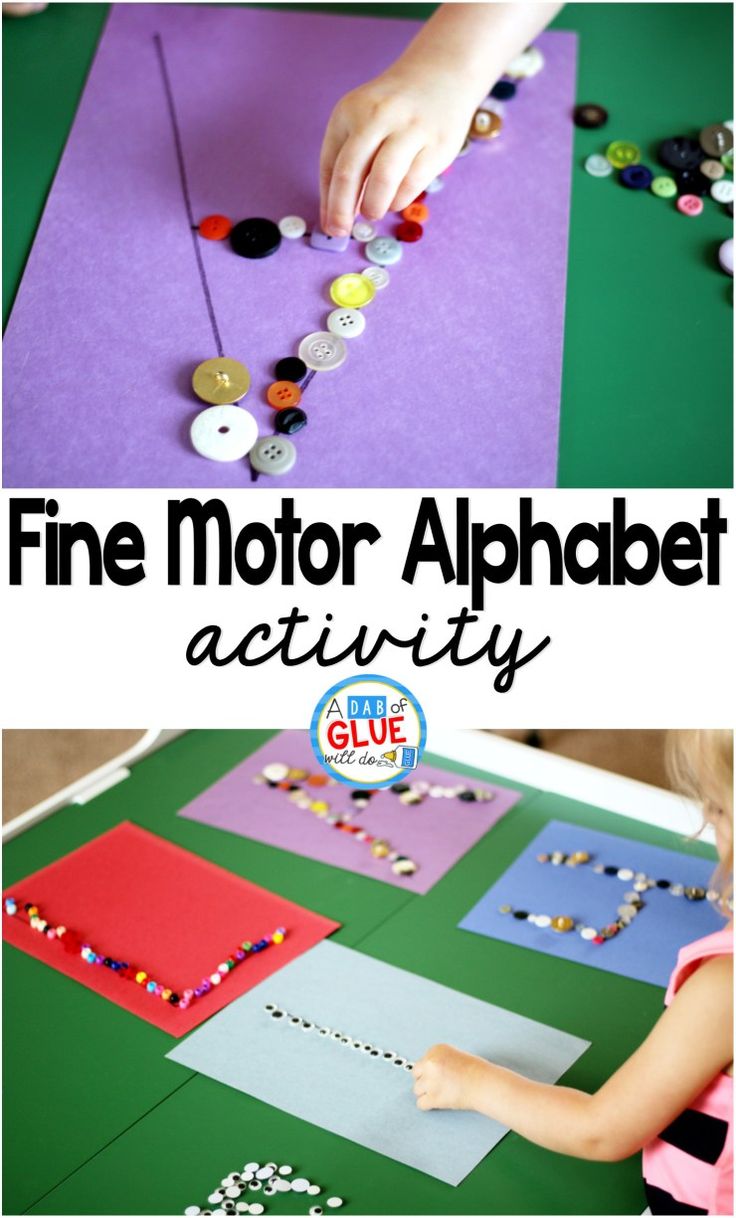 Fine Motor Alphabet is a low prep, fun, hands-on learning ac