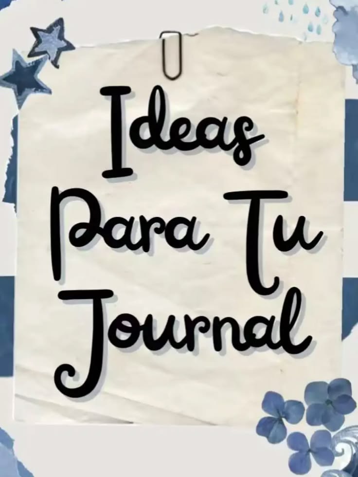 Ideas para tu Journal 🫰🏼 🩷 
#journalinspiration #journalidea