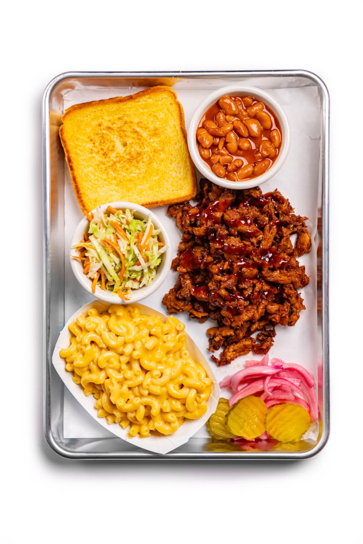 Pulled "Pork" with Coleslaw, and Vegan Mac n' Cheese!