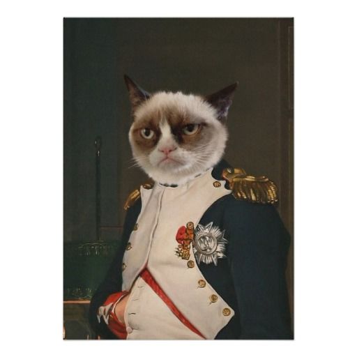 Grumpy Cat Classic Painting Poster