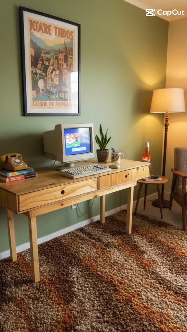 Mesa de trabalho ideal para home office, com design minimali